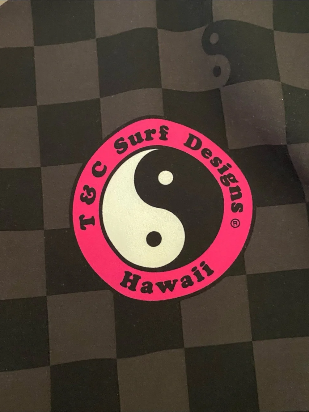 Vans T&C Surf Designs Hawaii Pink Board Shorts Mens 36 Black Check Drawstring - Picture 8 of 12